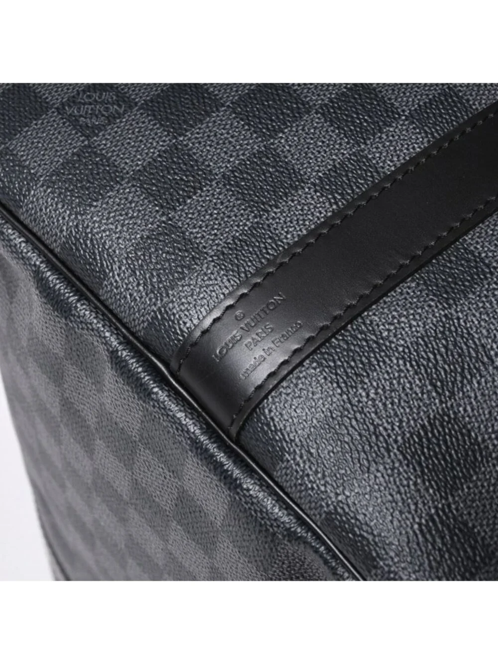 Louis Vuitton Keepall Bandouliere 55 Boston Bag Damier Graphite Black